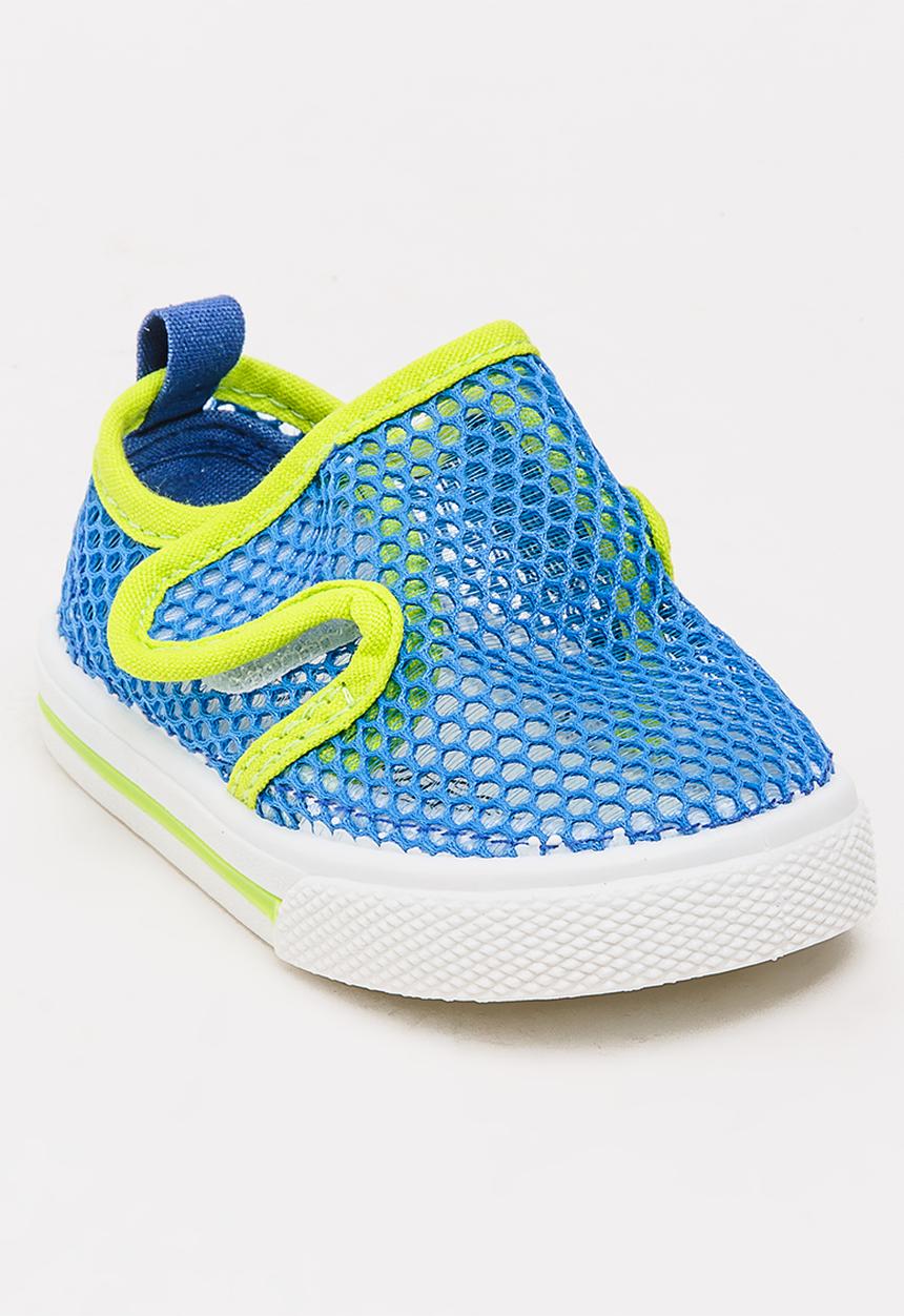 Pop Candy - Boys Mesh Sneaker Mid Blue