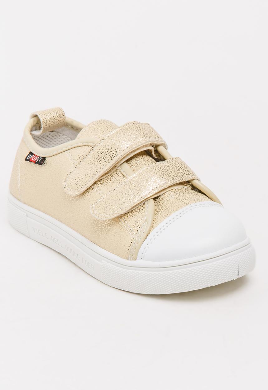 Pop Candy - Girls Metallic Sneaker Gold