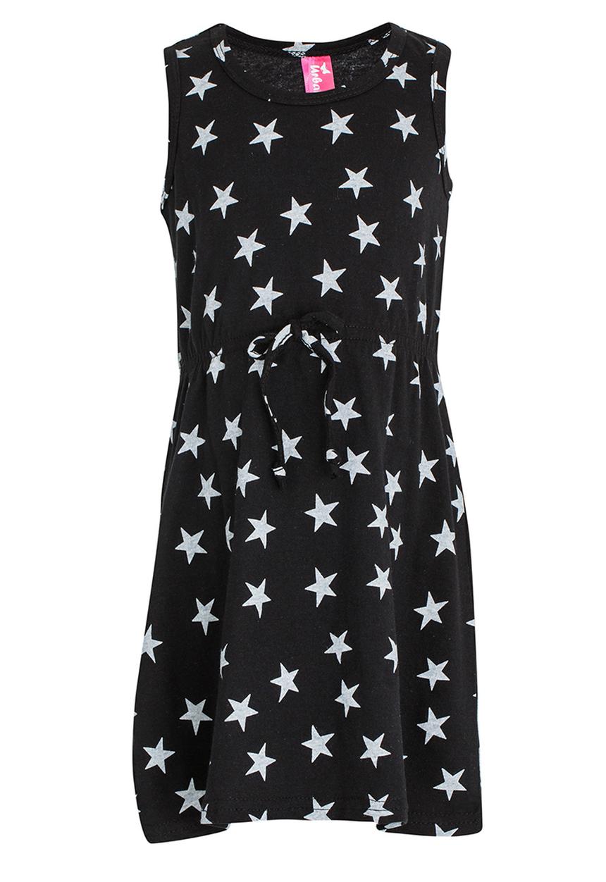 Twin Clothing - Star Printed Dress Black