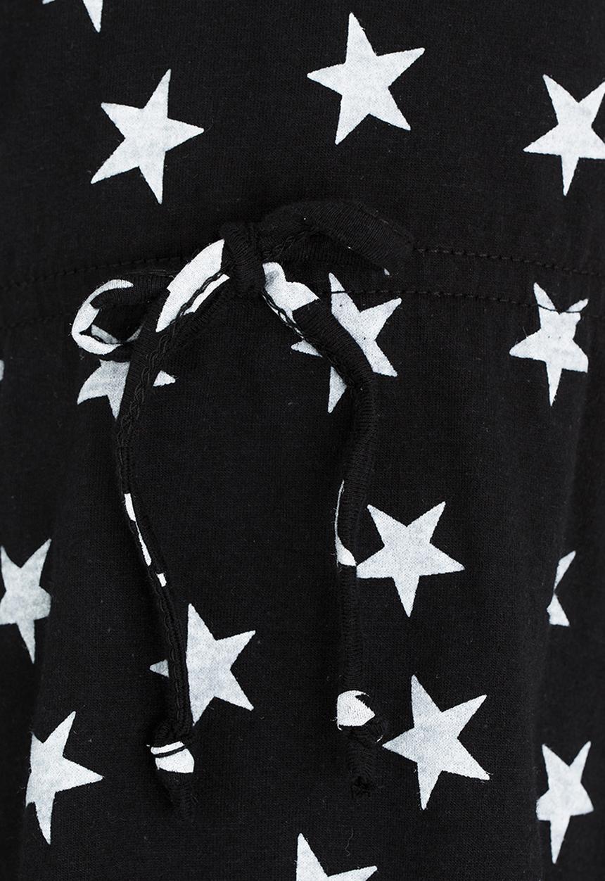 Twin Clothing - Star Printed Dress Black