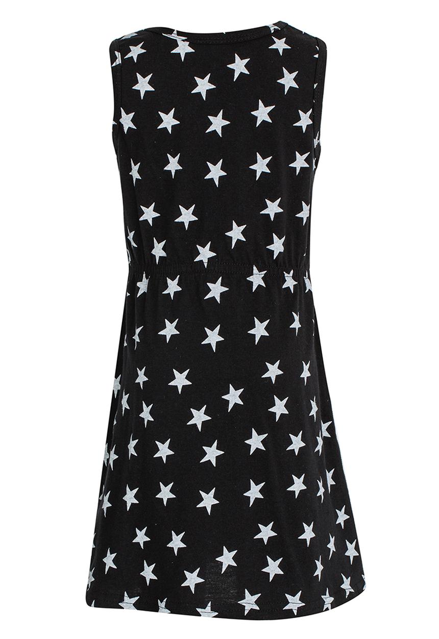 Twin Clothing - Star Printed Dress Black