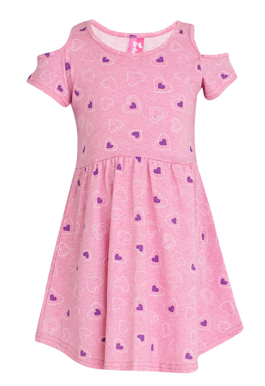 Twin Clothing - Heart Printed Dress Multi-colour