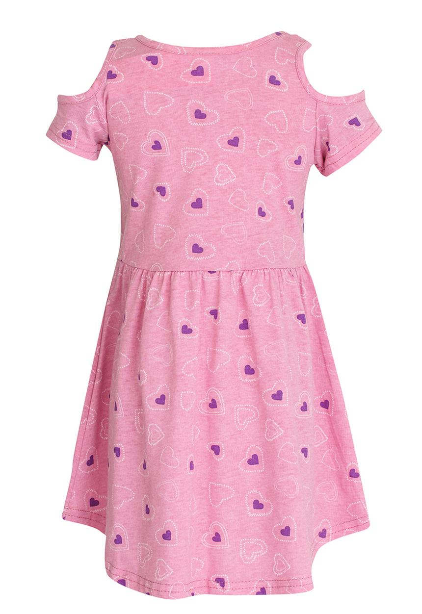 Twin Clothing - Heart Printed Dress Multi-colour