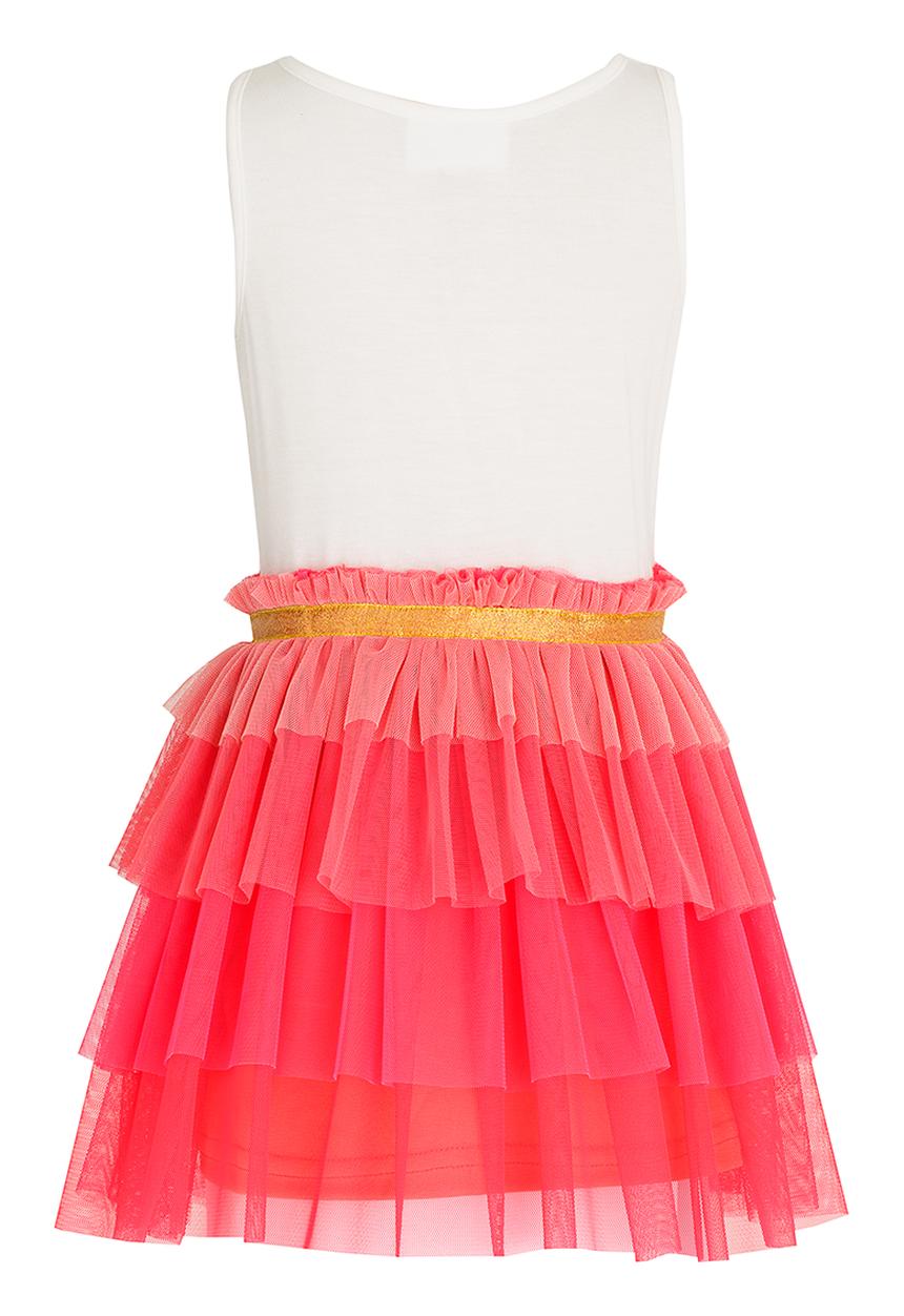 See-Saw - Tiered Mesh Dress Multi-colour