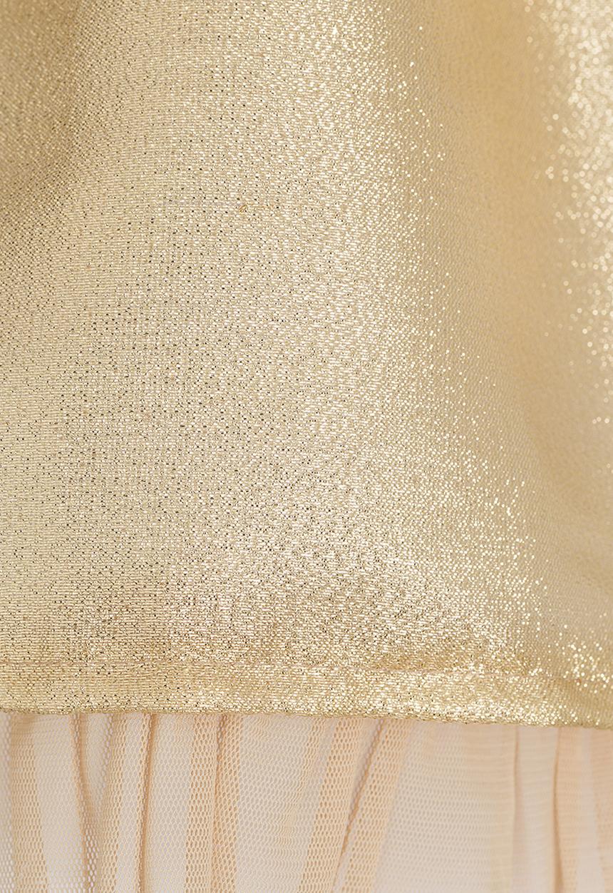 See-Saw - Fit & Flare Dress Gold