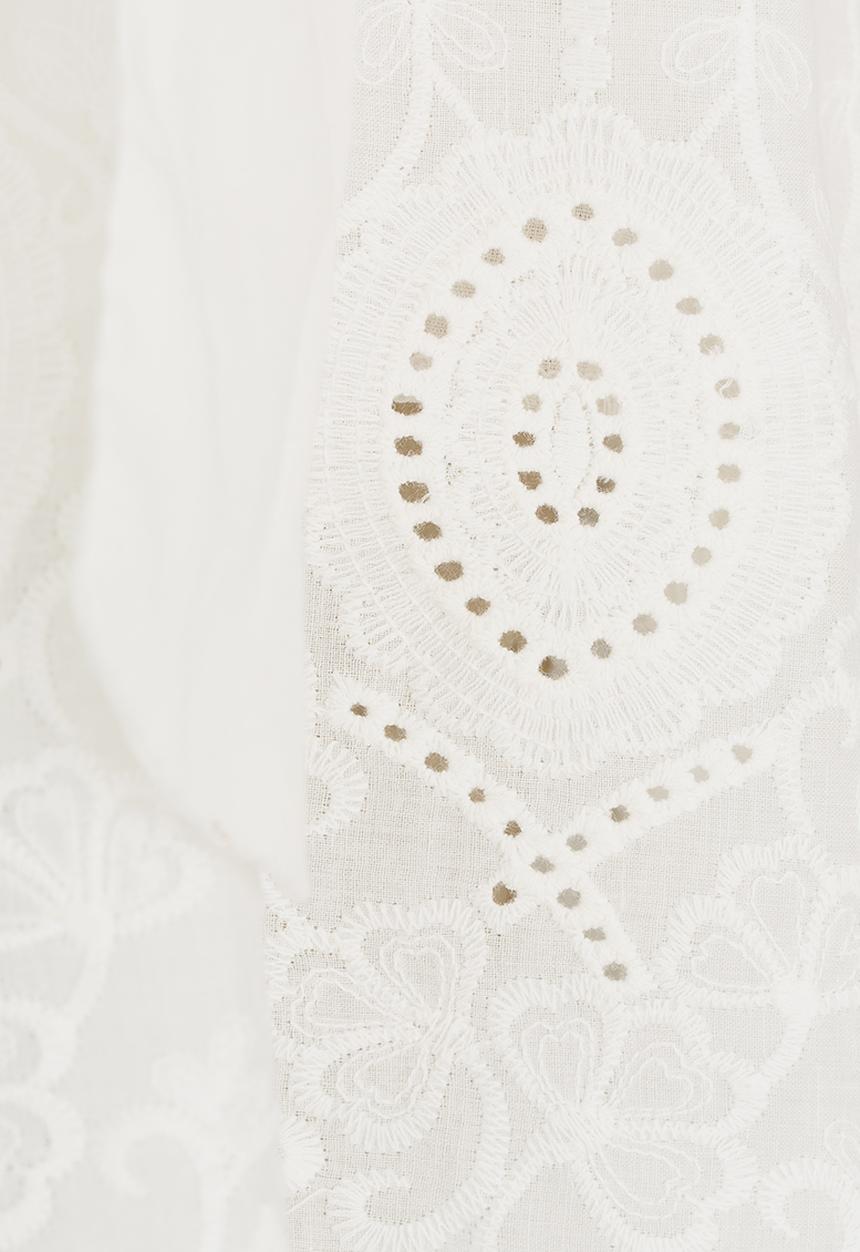 Pop Candy - Anglaise Detail Dress White
