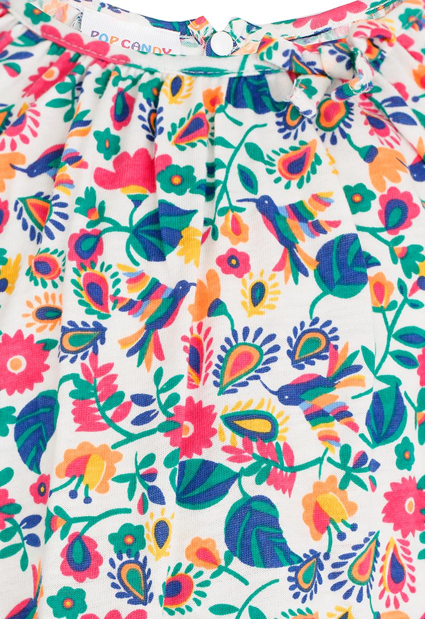 Pop Candy - Girls Printed   Dress Multi-colour