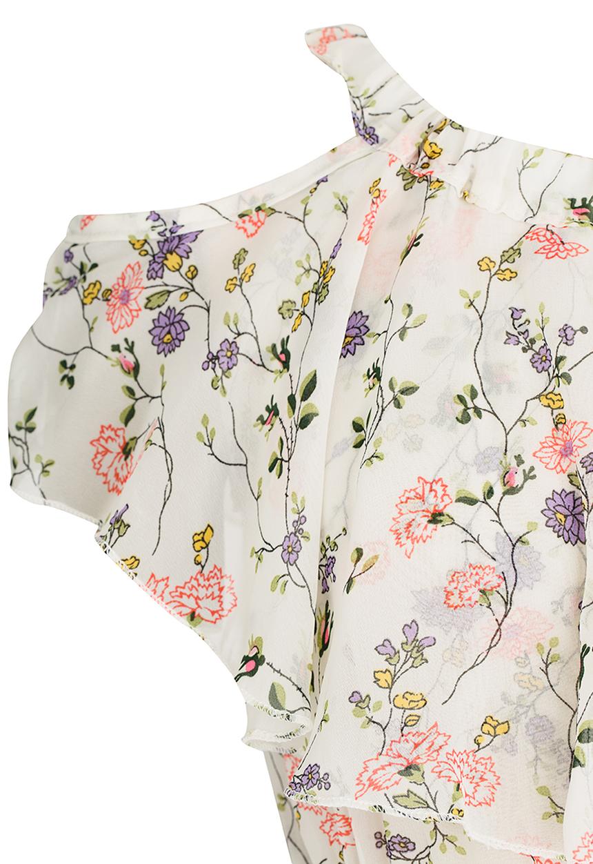Pop Candy - Girls Printed  Dress White