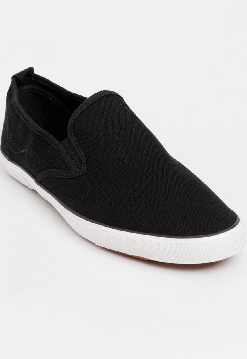 SOVIET - Olympus Canvas Slip On Sneakers Black