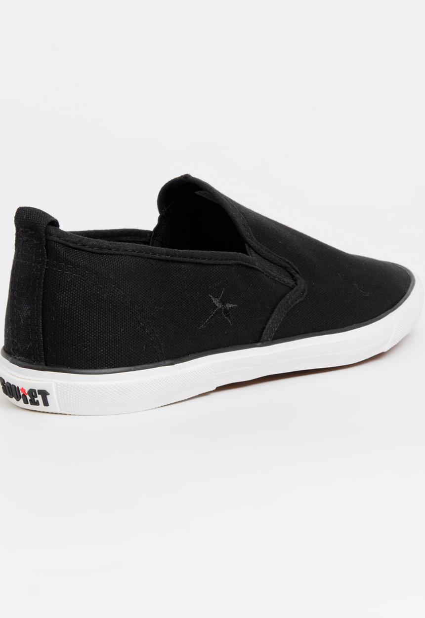 SOVIET - Olympus Canvas Slip On Sneakers Black
