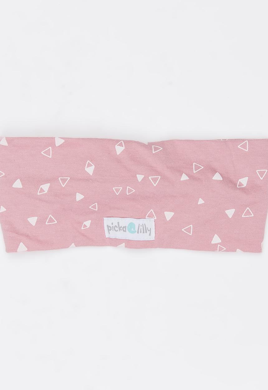 Pickalilly - Girls Printed Headband Pale Pink