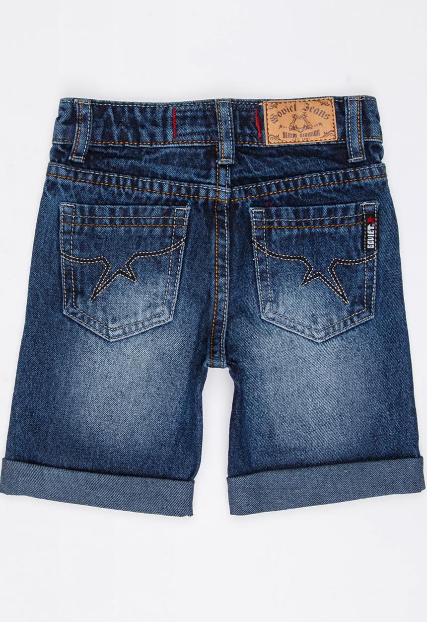 SOVIET - B Monaco Denim Shorts Blue