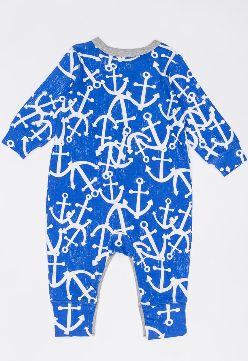 Pop Candy - Printed Sleepsuit Blue