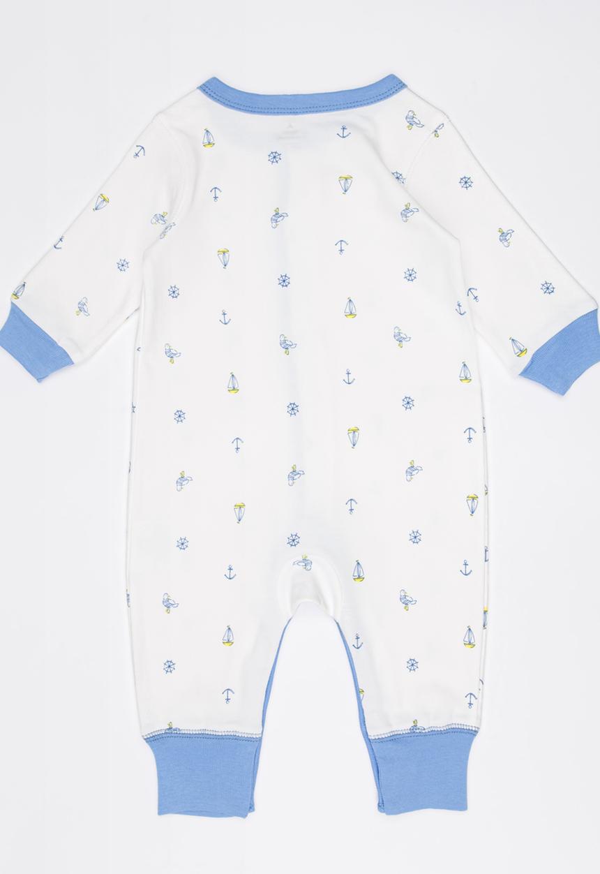 Pop Candy - Printed Sleepsuit White