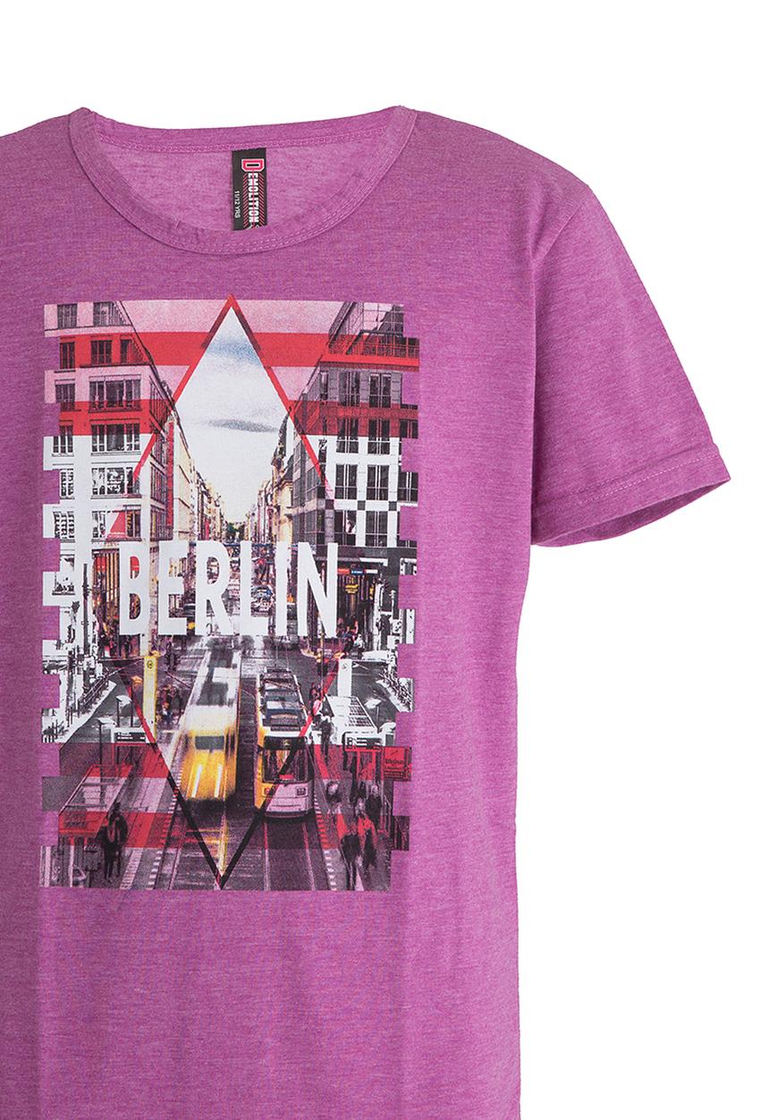 Twin Clothing - Printed Boys Tee Dark Purple