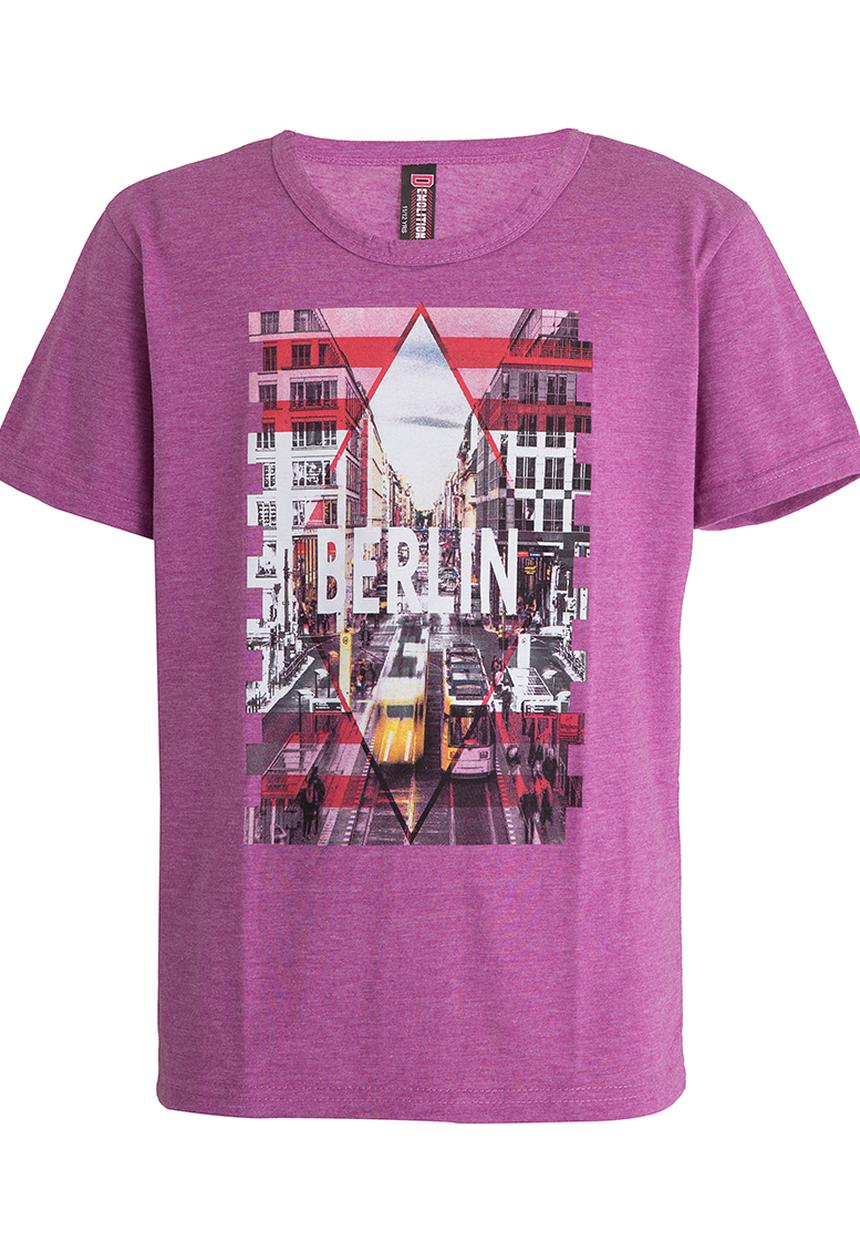 Twin Clothing - Printed Boys Tee Dark Purple