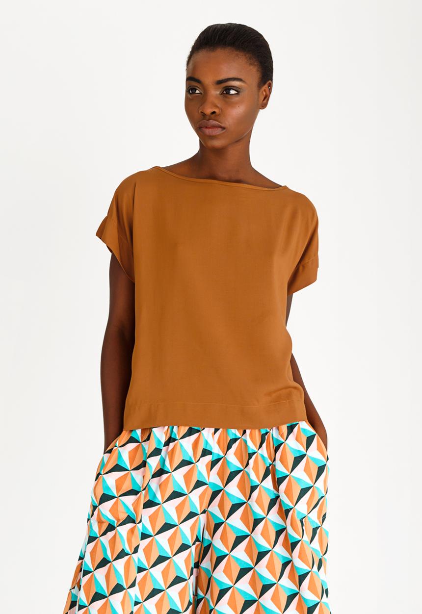 Isabel de Villiers - Boxy Top Tan