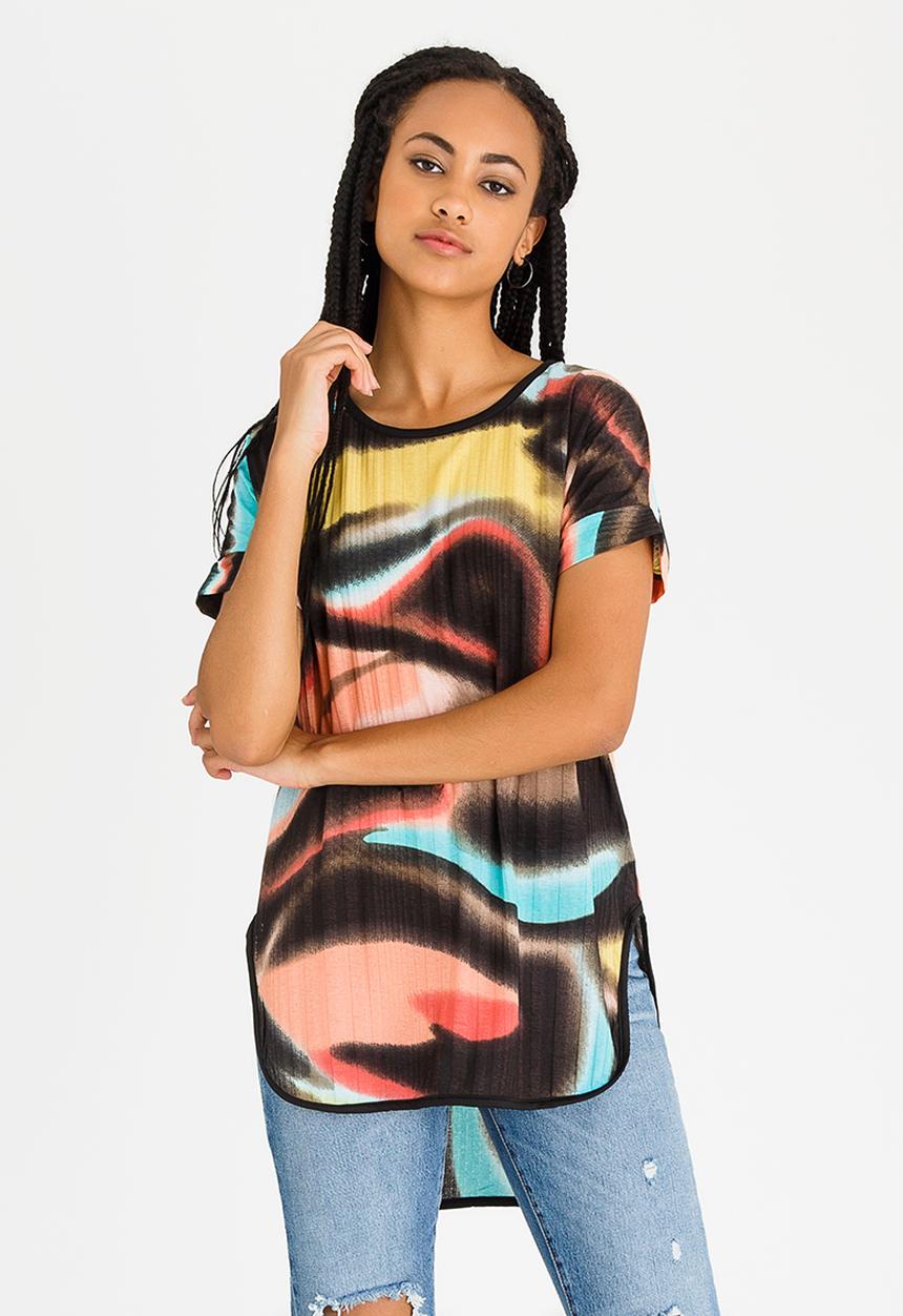 Revenge - All-over Print Tee Black