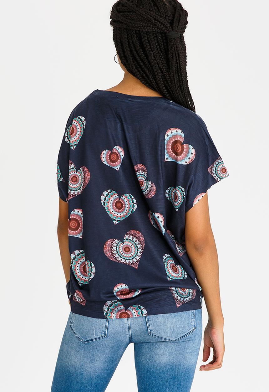 Revenge - Heart Tee Navy