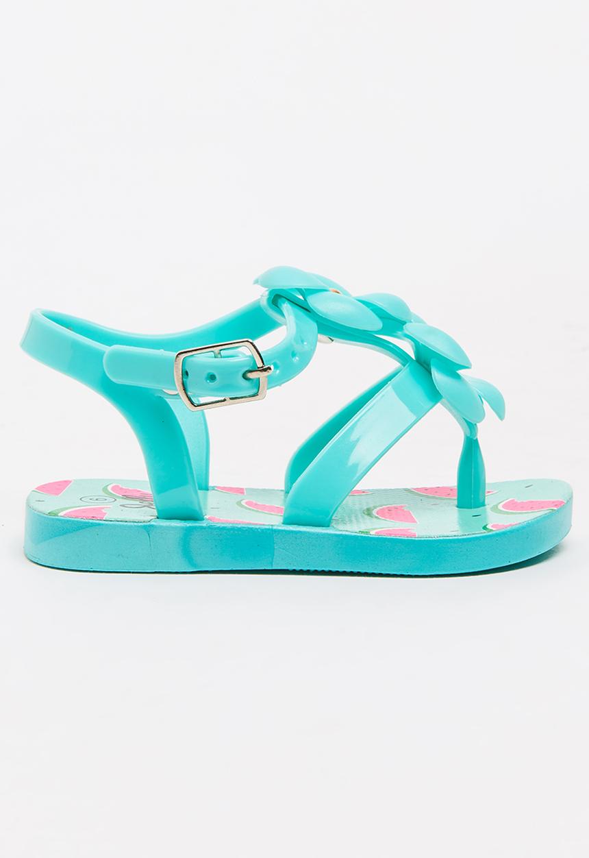 Foot Focus - Flower Sandal Mint