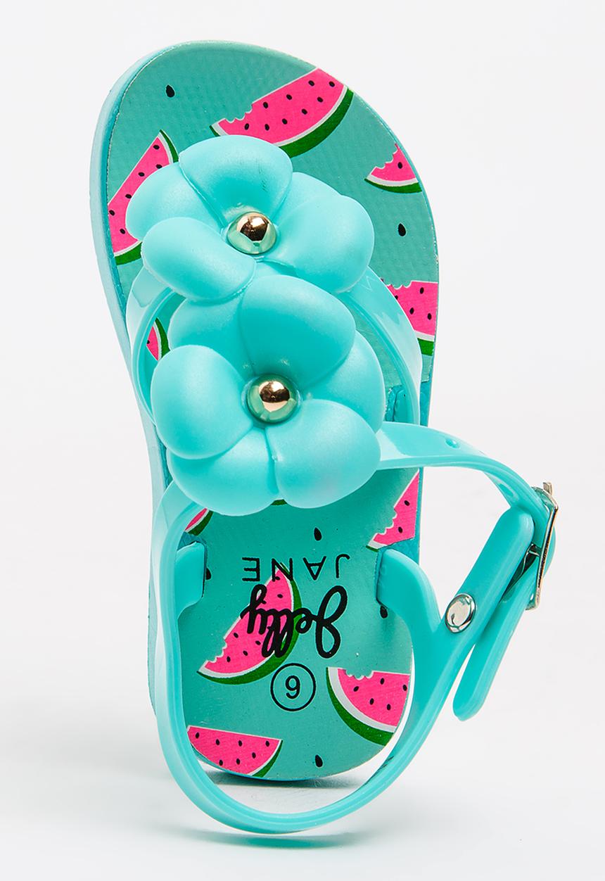 Foot Focus - Flower Sandal Mint