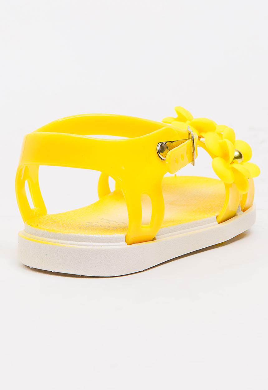 Foot Focus - Flower Sandal Yellow