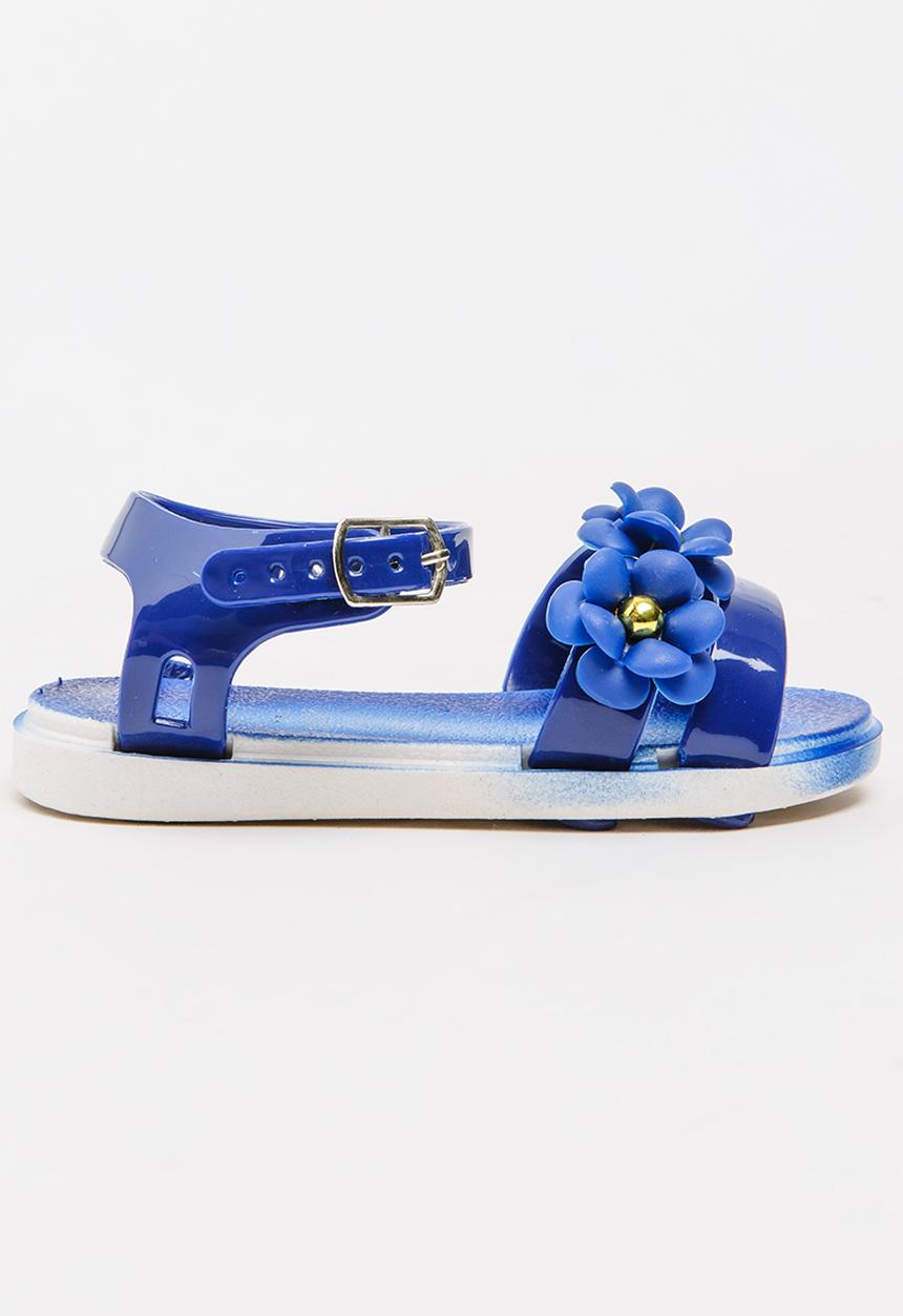 Foot Focus - Flower Sandal Navy