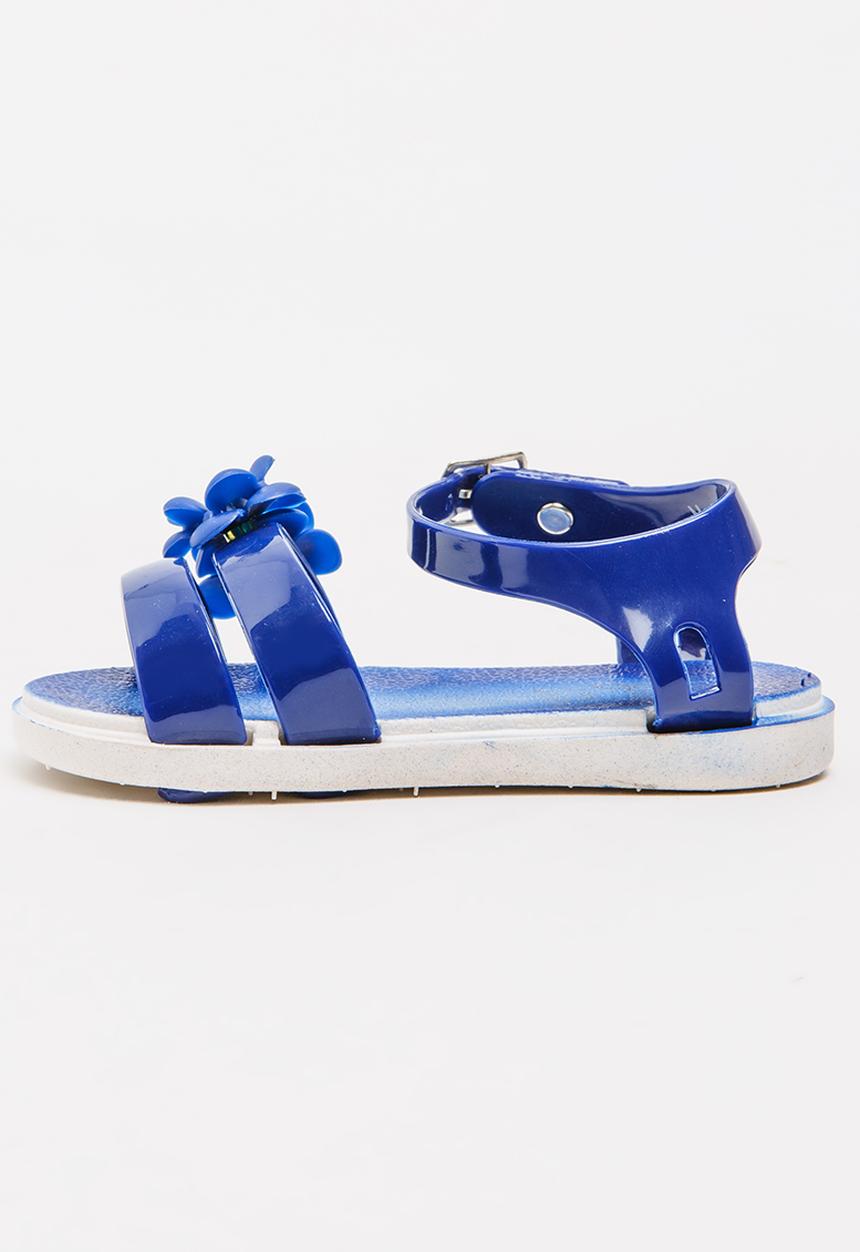 Foot Focus - Flower Sandal Navy
