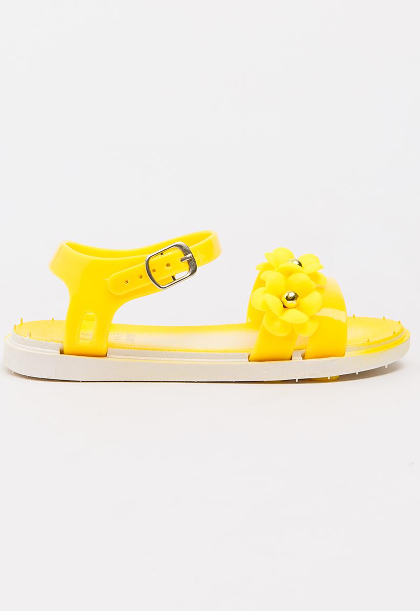 Foot Focus - Flower Sandal Yellow