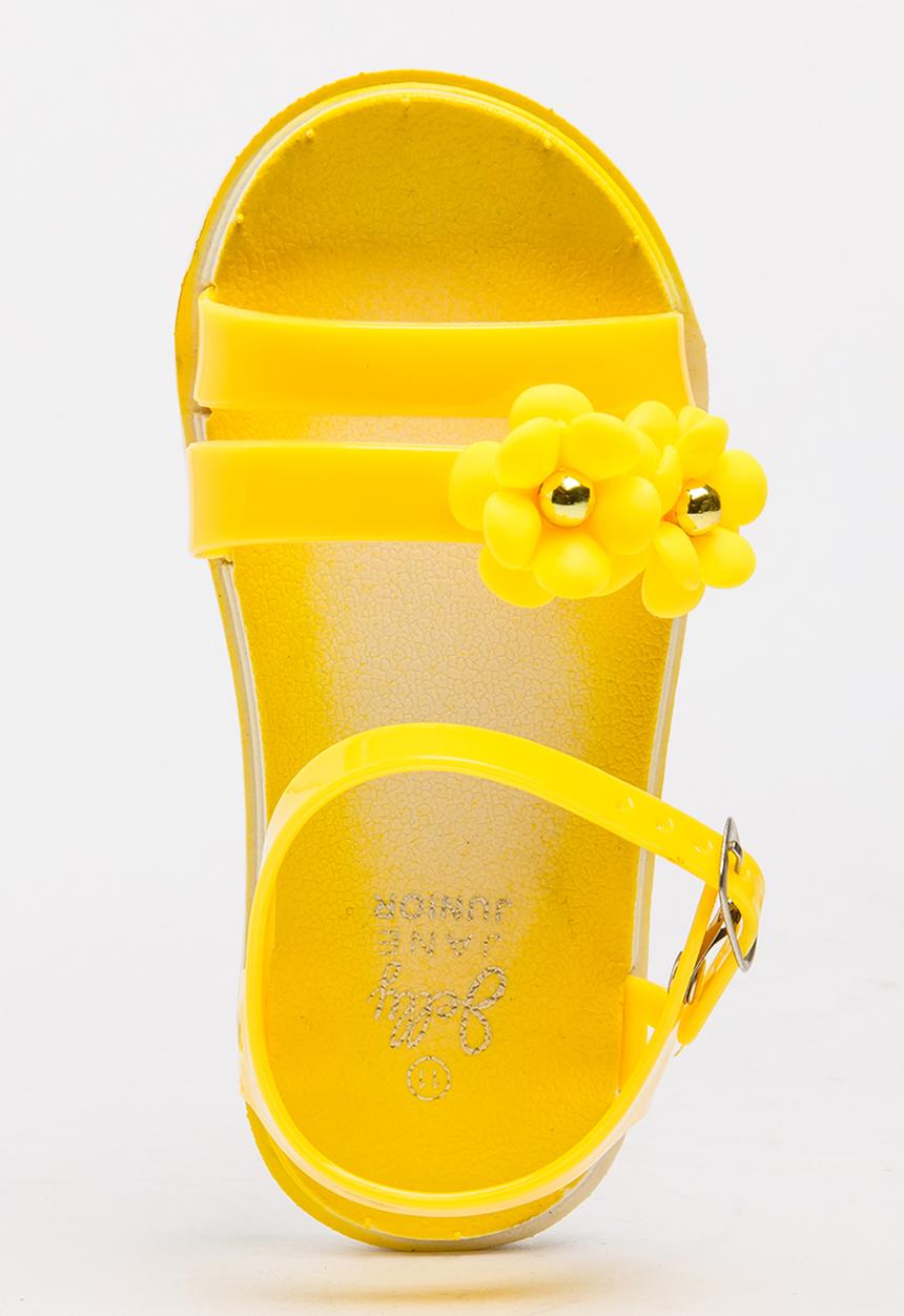 Foot Focus - Flower Sandal Yellow