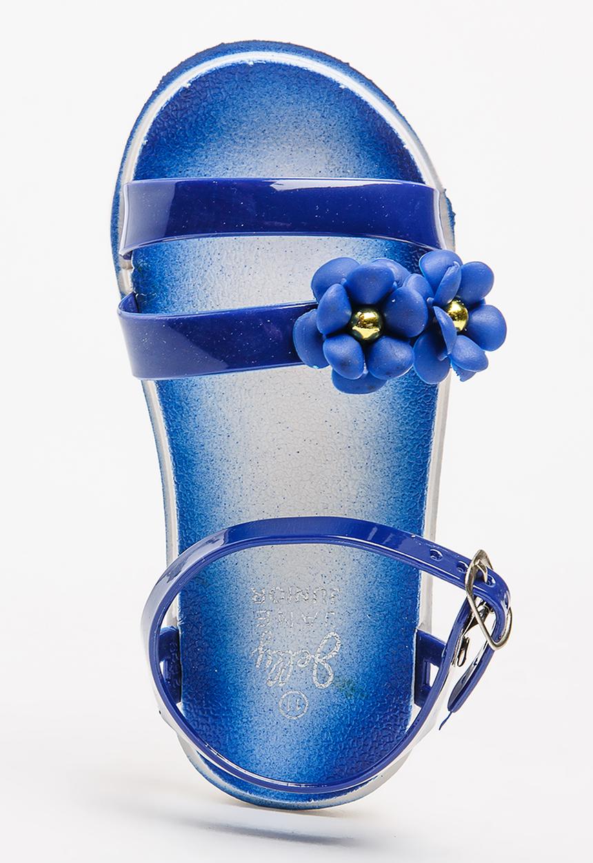 Foot Focus - Flower Sandal Navy