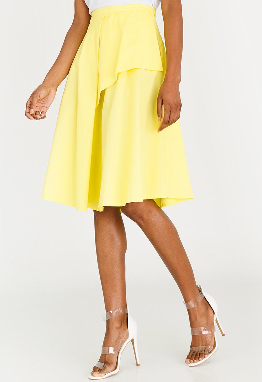 STYLE REPUBLIC - Fit and Flare Skirt Yellow