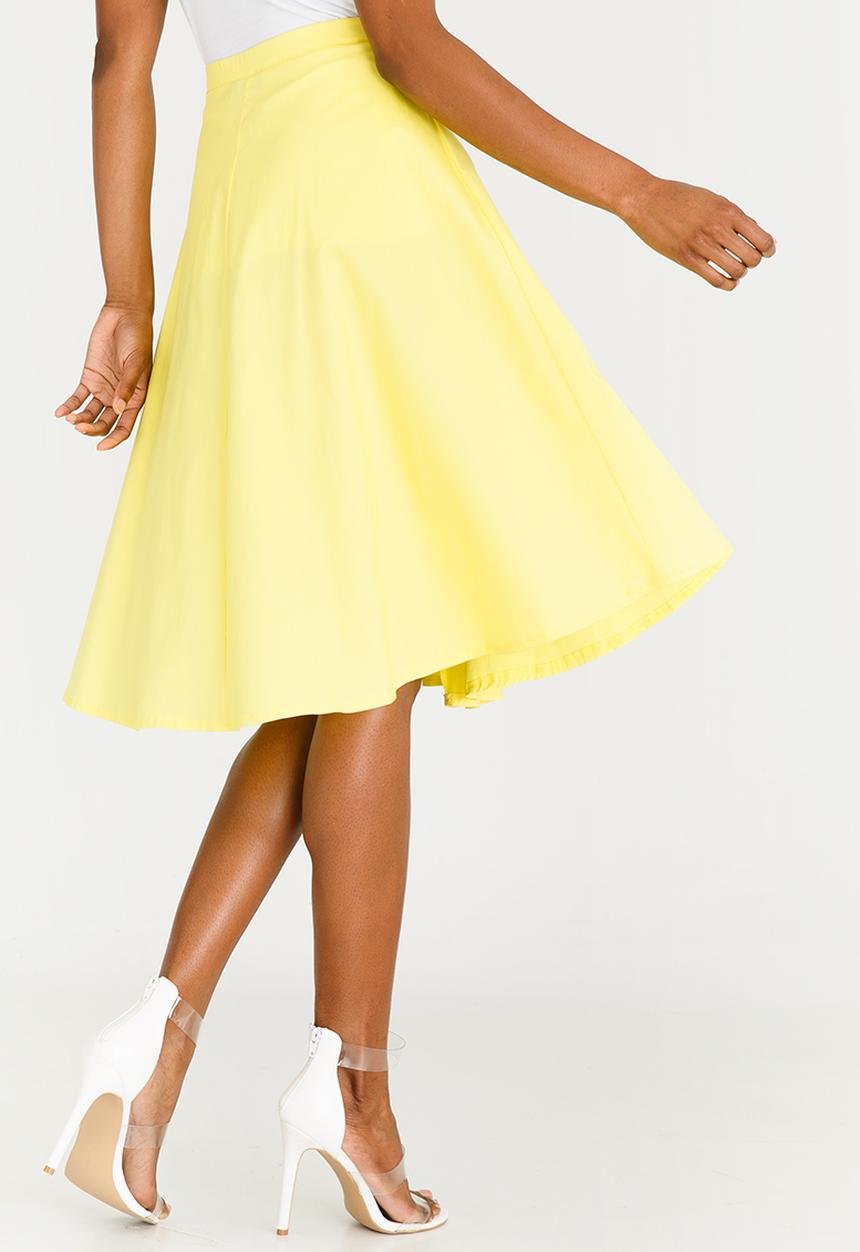 STYLE REPUBLIC - Fit and Flare Skirt Yellow