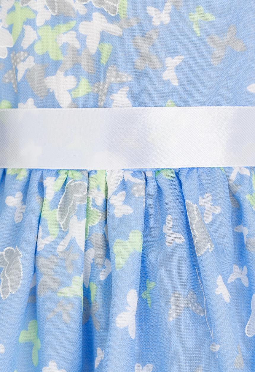 See-Saw - Cotton Princess Dress with Ribbon Multi-colour