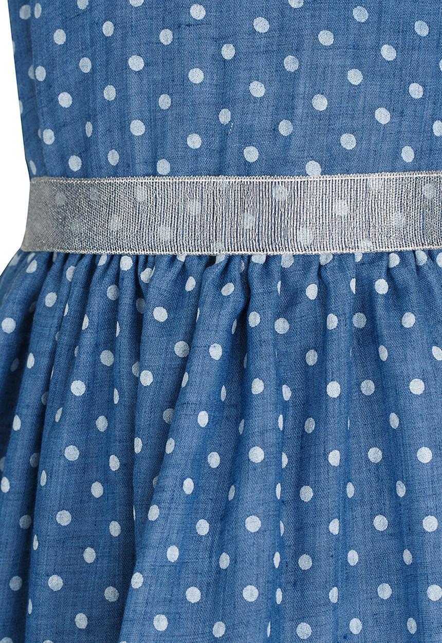 See-Saw - Cotton Princess Dress with Ribbon Multi-colour