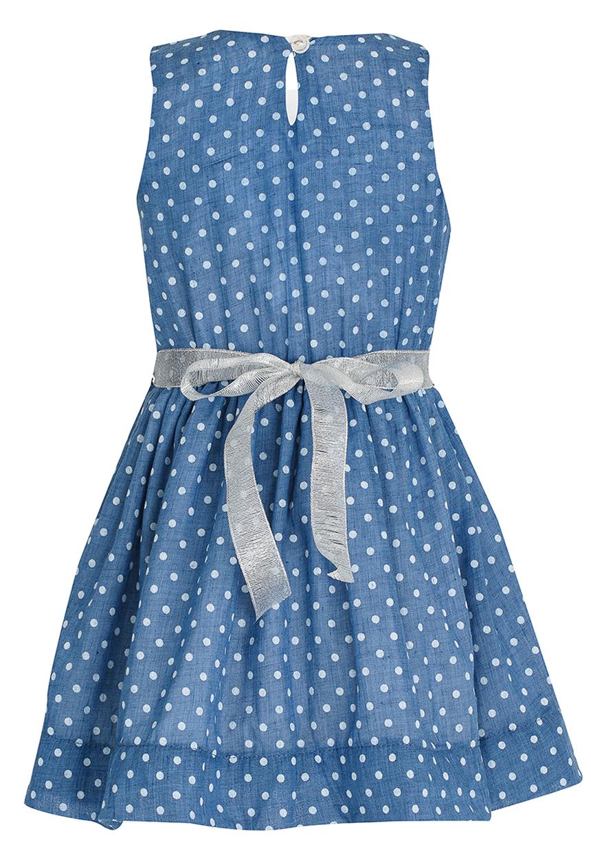 See-Saw - Cotton Princess Dress with Ribbon Multi-colour