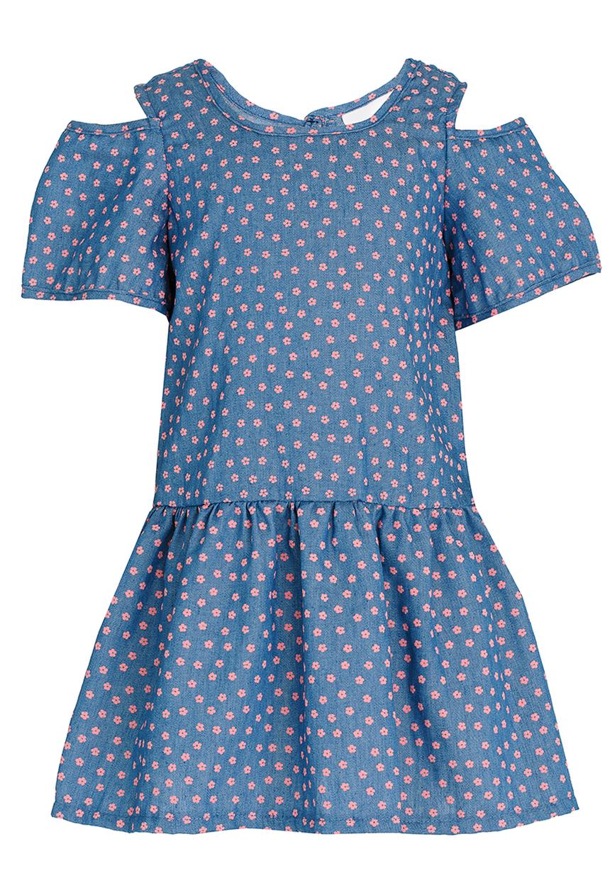 See-Saw - Printed Chambray Dress Multi-colour