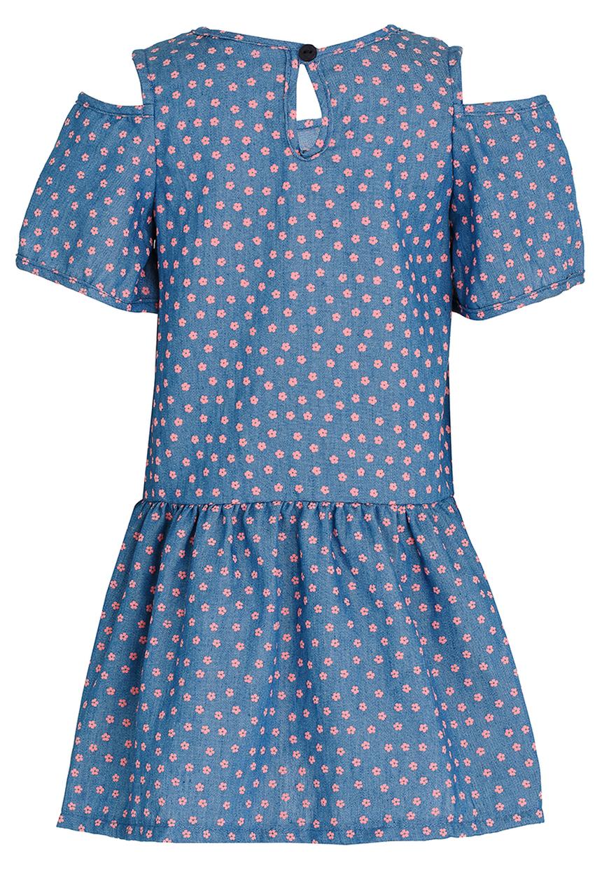 See-Saw - Printed Chambray Dress Multi-colour