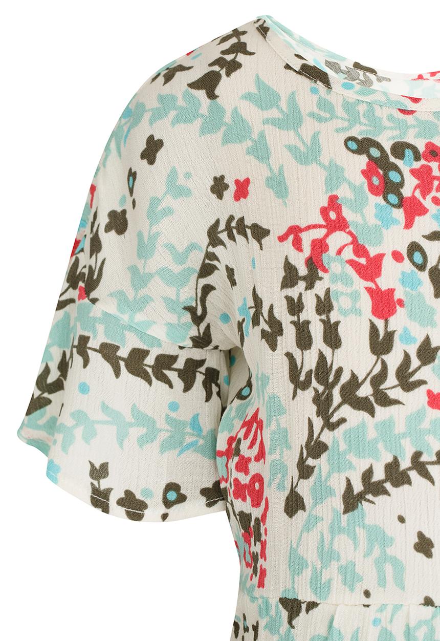 See-Saw - Jumpsuit with Frill Detail Multi-colour