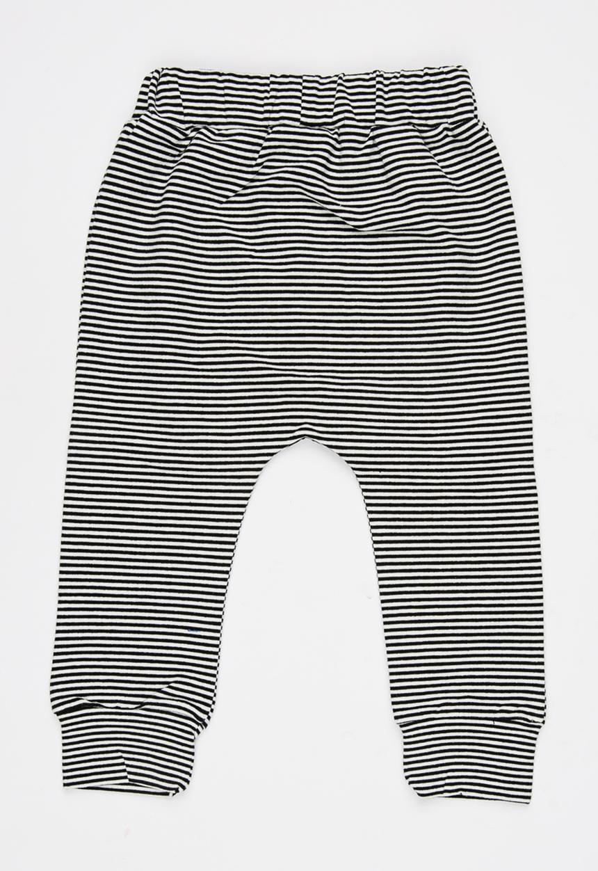 Pop Candy - Joggers with Patch Detail Black and White