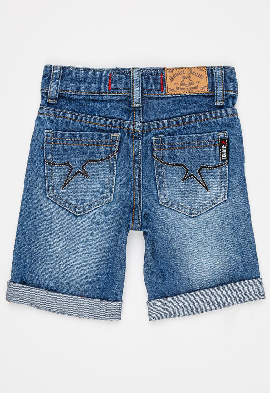SOVIET - B Monaco Denim Shorts Pale Blue