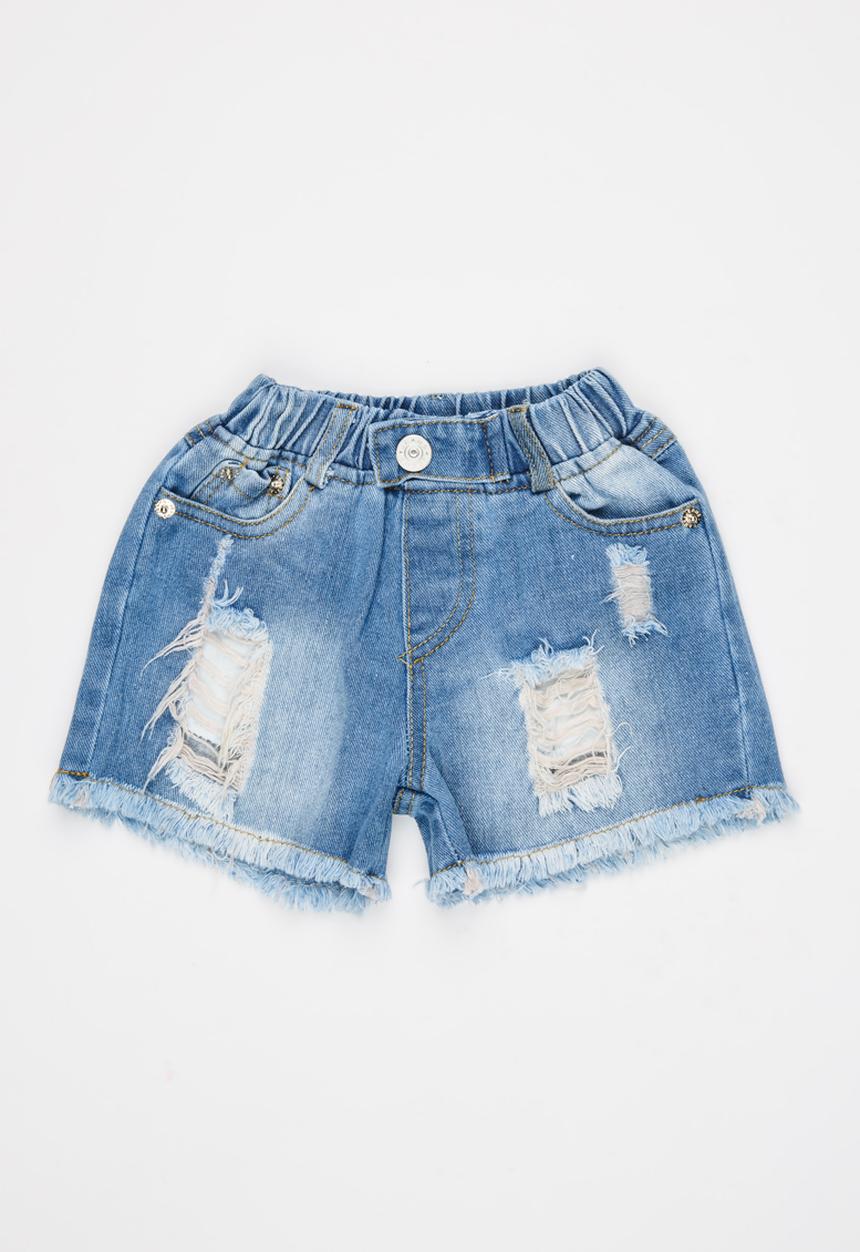 Pop Candy - Girls Denim Shorts Blue