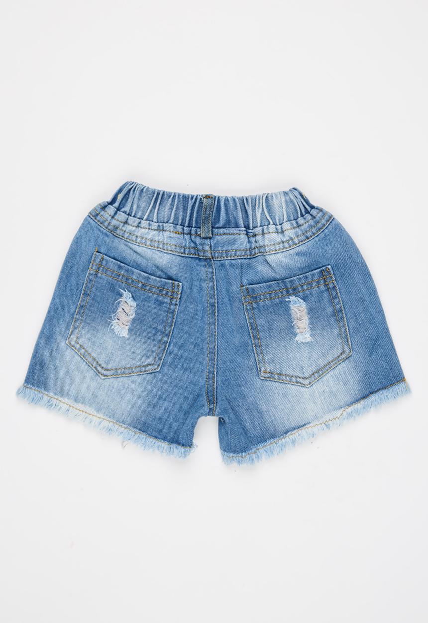 Pop Candy - Girls Denim Shorts Blue
