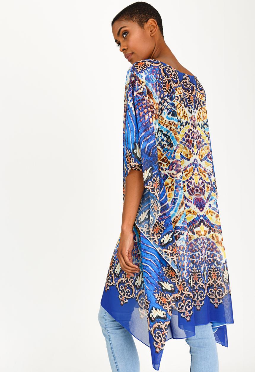 cath.nic - Multi-coloured Peacock Kaftan Top Multi-colour