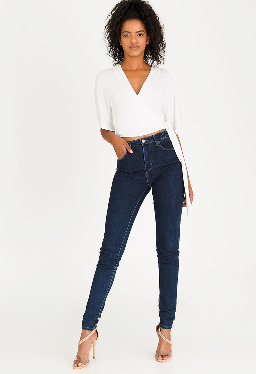SISSY BOY - Tie Detail Crop Top Off White