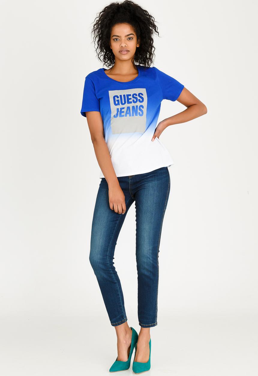 GUESS - Dip Dye Tee Pale Blue