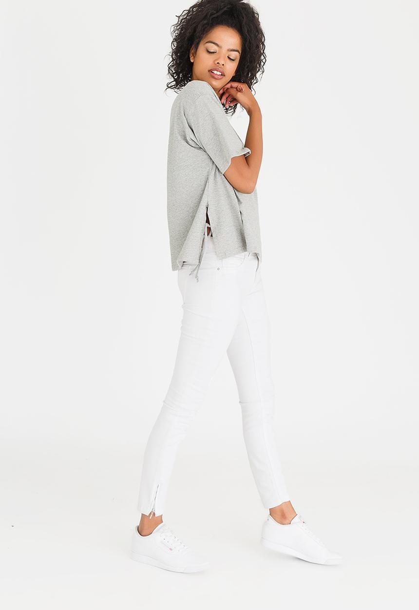 c(inch) - Side Tie T-shirt Grey