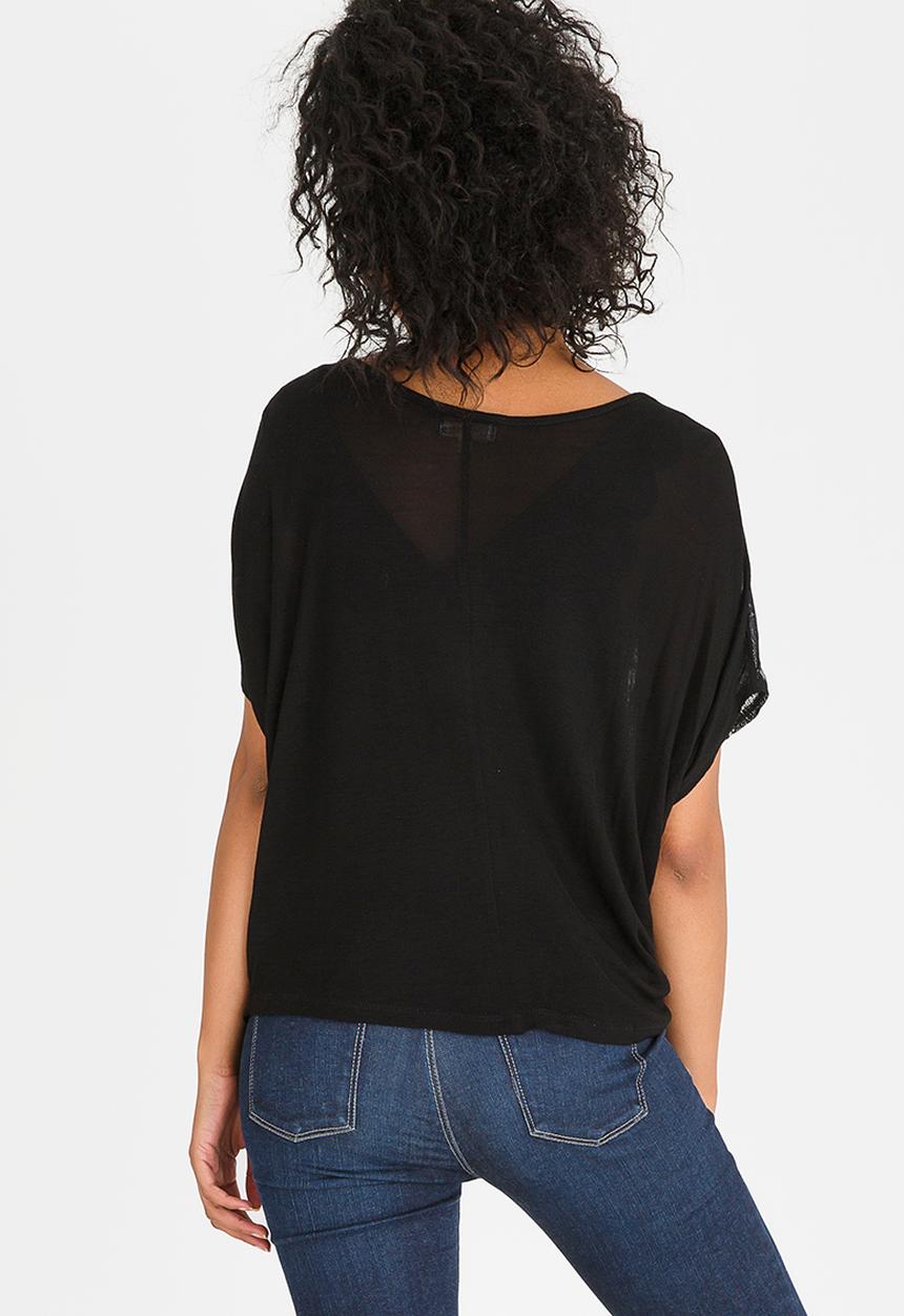 edit - Loose Fitting Top Black