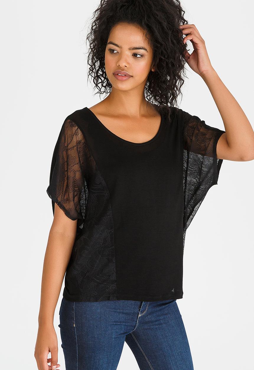 edit - Loose Fitting Top Black
