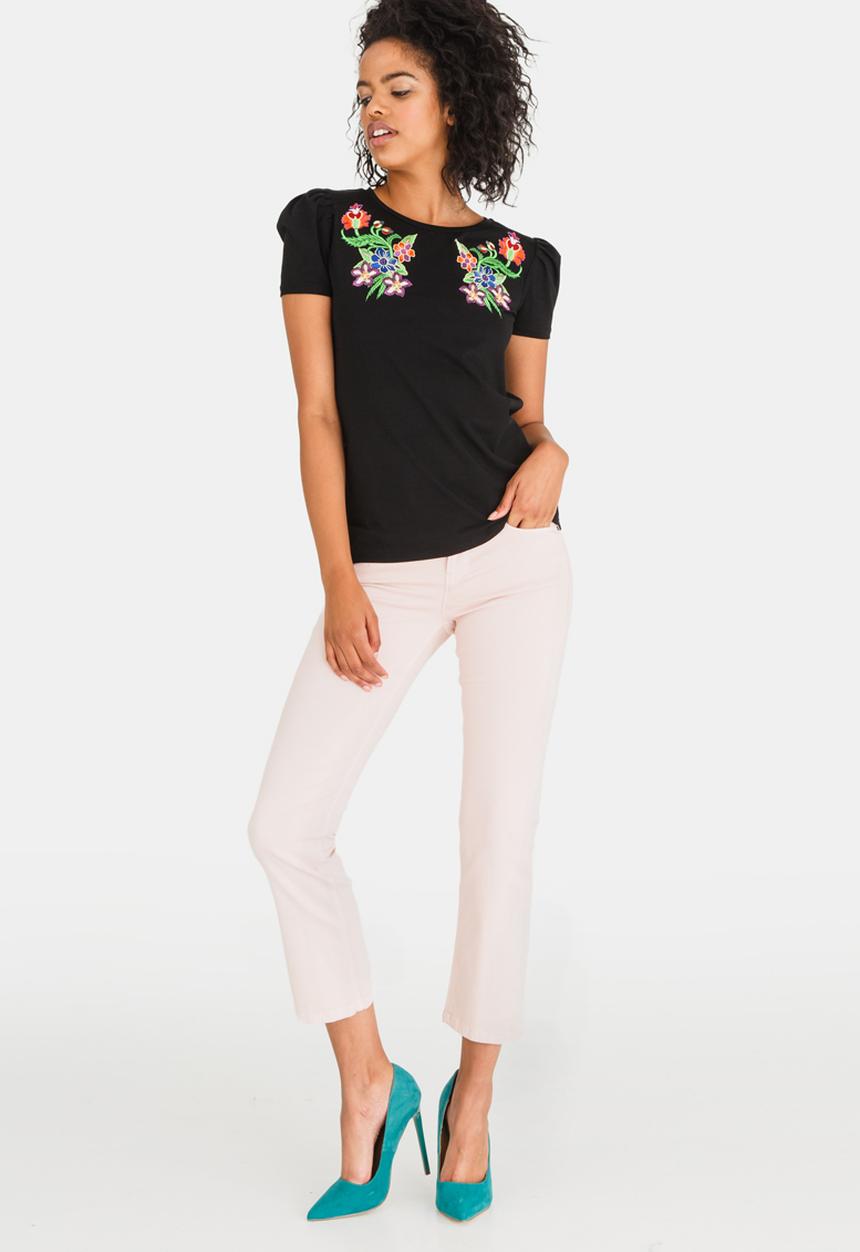 Sassoon - Embroidered Top Black
